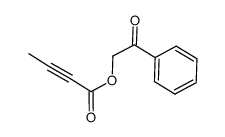 benzoylmethyl 2-butynoate Structure