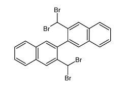3,3'-Bis-dibrommethyl-2,2'-binaphthyl Structure