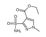 ethyl 1-methyl-3-sulfamoylpyrazole-4-carboxylate结构式