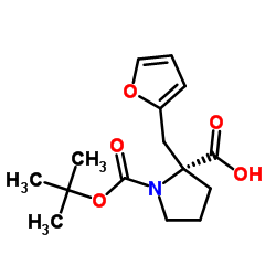 Boc-(R)-alpha-(2-furanylmethyl)-proline picture