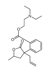 2-(diethylamino)ethyl 2-(5-methyl-2-oxo-3-prop-2-enyloxolan-3-yl)benzoate结构式