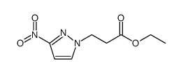 1H-Pyrazole-1-propanoic acid, 3-nitro-, ethyl ester结构式