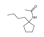 N-(1-butyl-cyclopentyl)-acetamide结构式