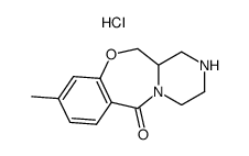 9-methyl-1,2,3,4,12,12a-hexahydro-6H-pyrazino[2,1-c][1,4]benzoxazepin-6-one hydrochloride Structure