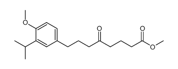 8-(3-Isopropyl-4-methoxy-phenyl)-5-oxo-octansaeure-methylester Structure