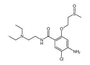 4-amino-5-chloro-2-<2-(methylsulfinyl)ethoxy>-N-<2-(diethylamino)ethyl>benzamide结构式
