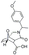 2-[1-(4-METHOXYPHENYL)ETHYL]-1-OXO-1,2,3,6,7,7A-HEXAHYDRO-3A,6-EPOXYISOINDOLE-7-CARBOXYLIC ACID Structure