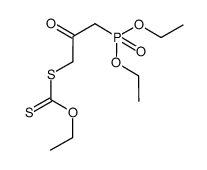 Diethyl 3-[(ethoxymethanethioyl)sulfanyl]-2-oxopropyl-1-phosphonate结构式
