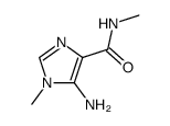 Imidazole-4-carboxamide, 5-amino-N,1-dimethyl- (6CI) structure