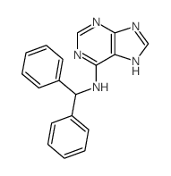 9H-Purin-6-amine,N-(diphenylmethyl)- structure