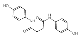 Butanediamide,N1,N4-bis(4-hydroxyphenyl)- Structure