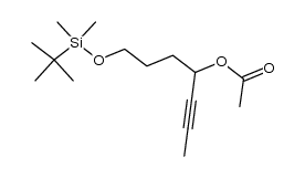 7-((tert-butyldimethylsilyl)oxy)hept-2-yn-4-yl acetate结构式