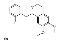 1-[(2-fluorophenyl)methyl]-6,7-dimethoxy-3,4-dihydroisoquinolin-2-ium,bromide结构式