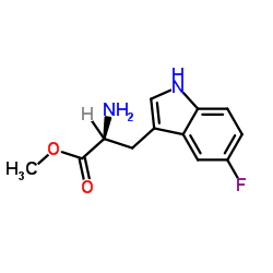 Methyl 5-fluoro-L-tryptophanate结构式