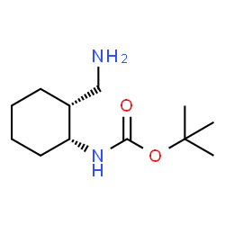 Carbamic acid, N-[(1R,2R)-2-(aminomethyl)cyclohexyl]-, 1,1-dimethylethyl ester, rel(RaceMic) Structure