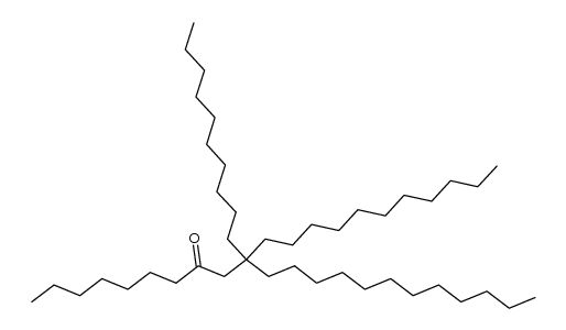 10-decyl-10-undecyl-docosan-8-one结构式