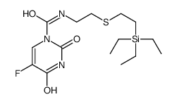 5-fluoro-2,4-dioxo-N-[2-(2-triethylsilylethylsulfanyl)ethyl]pyrimidine-1-carboxamide Structure