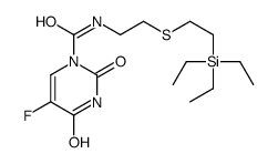 5-fluoro-2,4-dioxo-N-[2-(2-triethylsilylethylsulfanyl)ethyl]pyrimidine-1-carboxamide结构式