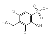3,5-dichloro-4-ethyl-2-hydroxybenzenesulfonic acid Structure