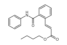 (E)-butyl 3-(2-(phenylcarbamoyl)phenyl)acrylate结构式