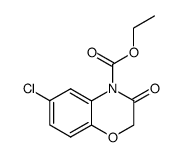 6-chloro-4-carbethoxy-3,4-dihydro-1,4-benzoxazin-3(2H)-one Structure