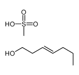 hept-3-en-1-ol,methanesulfonic acid Structure