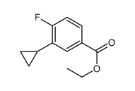 Ethyl 3-cyclopropyl-4-fluorobenzoate结构式
