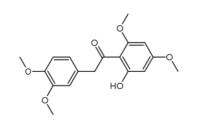 2-(3,4-dimethoxyphenyl)-1-(2-hydroxy-4,6-dimethoxyphenyl)ethanone结构式