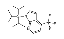 triisopropyl-[4-(trifluoromethyl)pyrrolo[2,3-b]pyridin-1-yl]silan e结构式