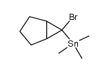 6-bromo-6-(trimethylstannyl)bicyclo<3.1.0>hexane Structure