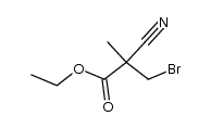 Propanoic acid, 3-bromo-2-cyano-2-methyl-, ethyl ester (9CI) picture