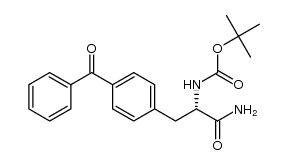 BOC-p-Benzoyl-L-Phenylalanine Amide Structure