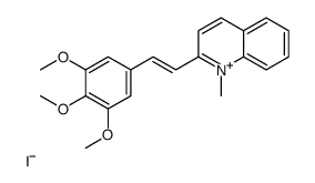 1-methyl-2-[2-(3,4,5-trimethoxyphenyl)ethenyl]quinolin-1-ium,iodide Structure