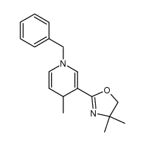 2-(1-benzyl-4-methyl-1,4-dihydropyridin-3-yl)-4,4-dimethyl-4,5-dihydrooxazole结构式