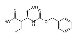(3S)-3-(((benzyloxy)carbonyl)amino)-2-ethyl-4-hydroxybutanoic acid Structure