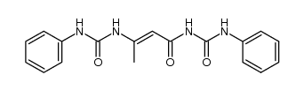 N-phenyl-N'-[3-(N'-phenyl-ureido)-crotonoyl]-urea Structure