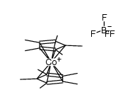 decamethyl-cobaltocenium tetrafluoroborate结构式