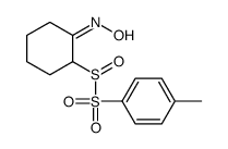 N-[2-(4-methylphenyl)sulfonylsulfinylcyclohexylidene]hydroxylamine Structure