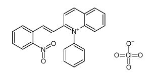 2-[2-(2-nitrophenyl)ethenyl]-1-phenylquinolin-1-ium,perchlorate结构式