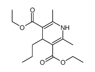 diethyl 1,4-dihydro-2,6-dimethyl-4-propylpyridine-3,5-dicarboxylate结构式