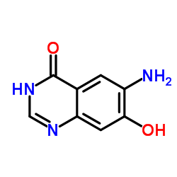 6-Amino-7-hydroxy-4(3H)-quinazolinone Structure