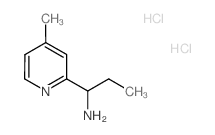 [1-(4-Methylpyridin-2-yl)propyl]amine dihydrochloride structure