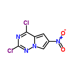 2,4-Dichloro-6-nitropyrrolo[2,1-f][1,2,4]triazine structure