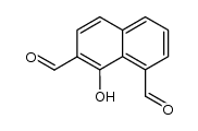 1-hydroxynaphthalene-2,8-dicarboxaldehyde结构式