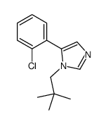 5-(2-chlorophenyl)-1-(2,2-dimethylpropyl)imidazole Structure
