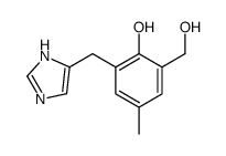 2-(hydroxymethyl)-6-(1H-imidazol-5-ylmethyl)-4-methylphenol Structure