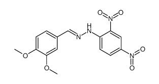 3,4-dimethoxybenzaldehyde (2,4-dinitrophenyl)hydrazone结构式