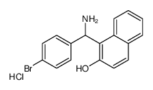 1-[AMINO-(4-BROMO-PHENYL)-METHYL]-NAPHTHALEN-2-OL HYDROCHLORIDE结构式