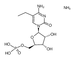 5-ethylcytidine 5'-monophosphate diammonium salt Structure