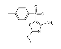 5-(4-methylphenyl)sulfonyl-2-methylsulfanyl-1,3-thiazol-4-amine Structure